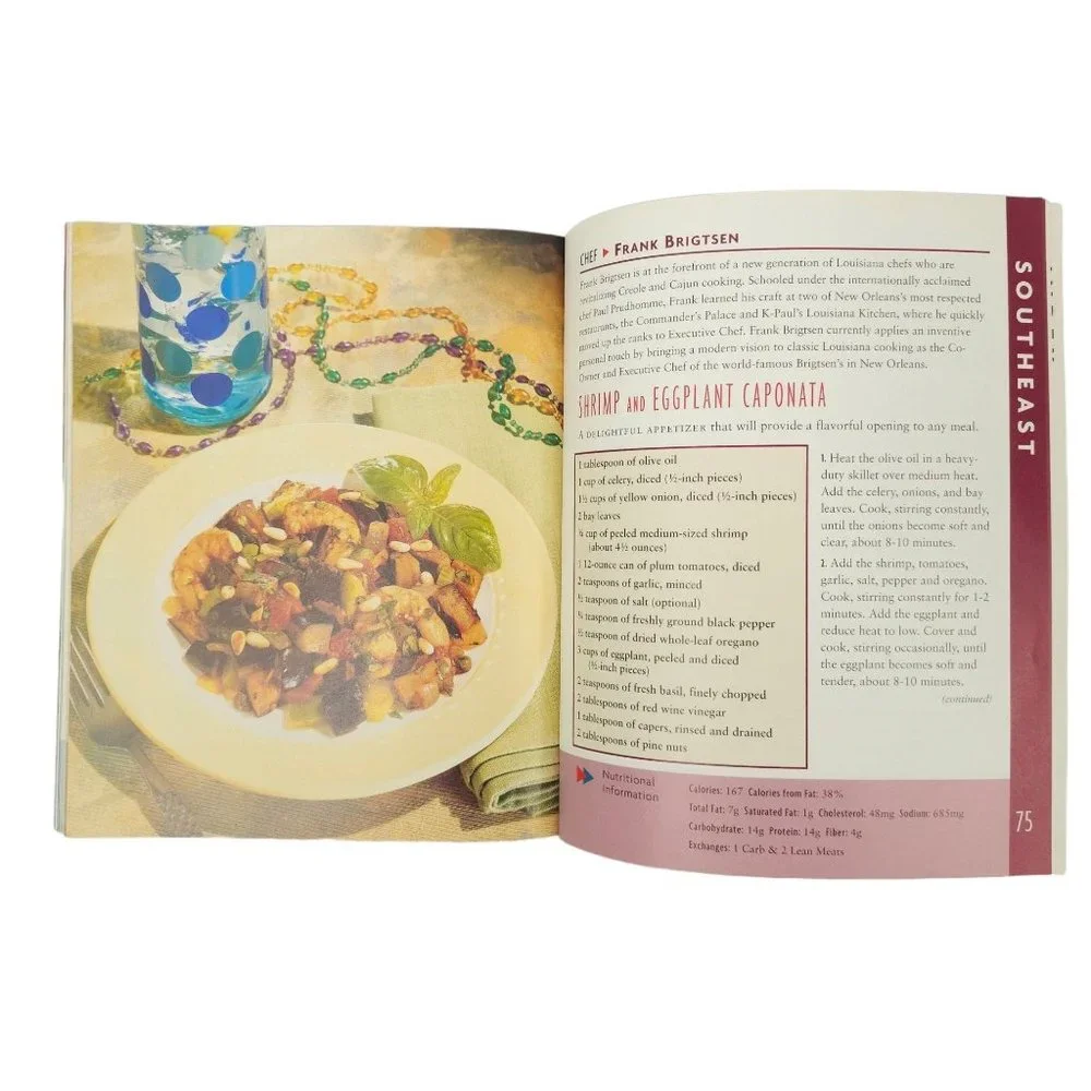 Celebrity Chefs Across America Cookbook Paperback Ingredients Managing Diabetes